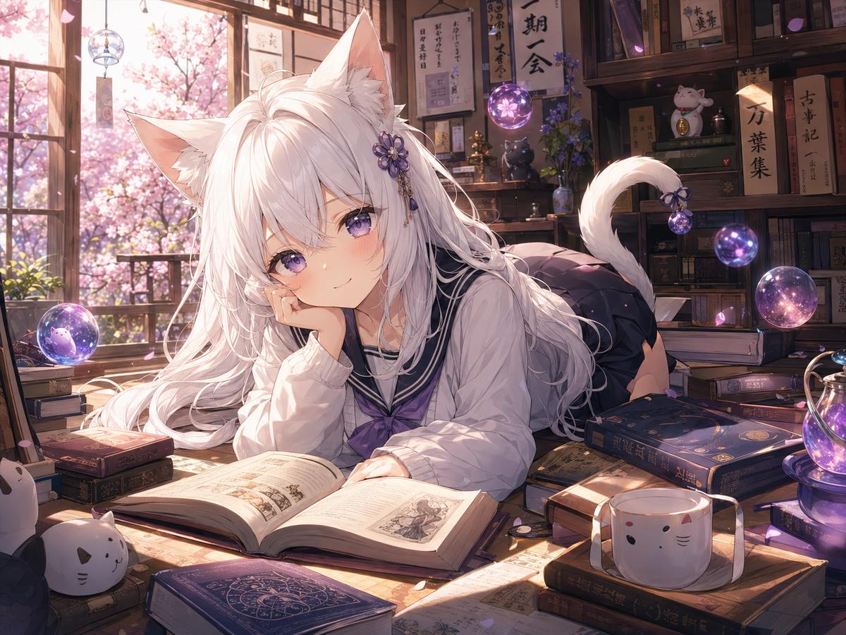 91动漫-《猫耳书屋日记》治愈系列